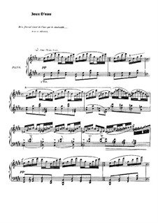 Jeux d'eau, M.30: Para Piano by Maurice Ravel