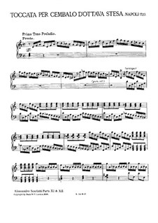 Toccata for Harpsichord: para um único musico (Editado por H. Bulow) by Alessandro Scarlatti