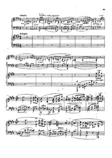 Piano Concerto No.3 in C Sharp Minor, Op.80: movimento II-III, para dois pianos de quatro mãos by Xaver Scharwenka