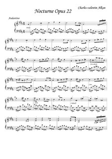 Nocturne No.1, Op.22: Para Piano by Charles-Valentin Alkan