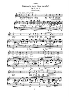 Six Songs, Op.9: set completo by Robert Franz
