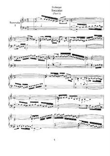 Toccatas for Organ: Books I-II by Johann Jacob Froberger