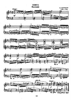 Suite No.5 in C Minor: Fantasia, Aria and Minuet by Johann Mattheson