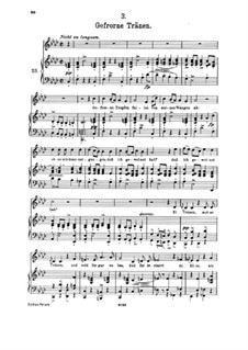 No.3 Gefrorne Tränen (Frozen Tears): Partitura piano-vocal by Franz Schubert