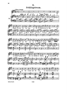 No.11 Frühlingstraum (Dream of Springtime): Partitura piano-vocal by Franz Schubert