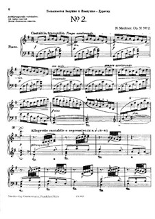 Six Fairy Tales, Op.51: Fairy Tale No.2 by Nikolai Medtner