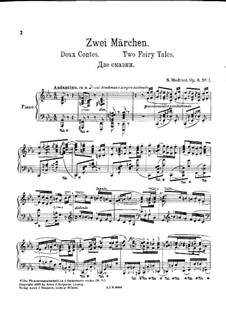 Two Fairy Tales, Op.8: Two Fairy Tales by Nikolai Medtner