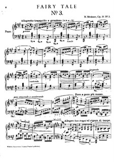 Six Fairy Tales, Op.51: For a single performer by Nikolai Medtner