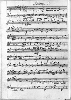 Sinfonia in A Major: Sinfonia in A Major by Antonio Filtz