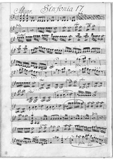 Sinfonia in D Major for String Orchestra: Sinfonia in D Major for String Orchestra by Antonio Filtz