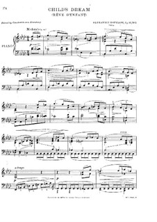 Five Pieces, Op.20: No.5 Rêve d'enfant (Child's Dream) by Alexander Kopylov
