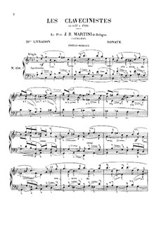Sonata for Harpsichord (or Piano) in G Minor: Sonata for Harpsichord (or Piano) in G Minor by Giovanni Battista Martini