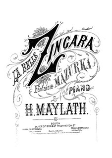 La belle zingara. Fantaisia mazurka: La belle zingara. Fantaisia mazurka by Henry Maylath