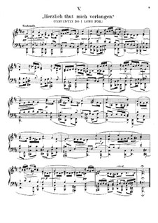 Chorale Preludes, Miscellaneous: Herzlich thut mich verlangen (Fervently Do I Long for), BWV 727 by Johann Sebastian Bach