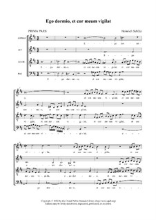 Cantiones sacrae, Op.4: No.11 Ego dormio, et cor meum vigilat, SWV 063 by Heinrich Schütz
