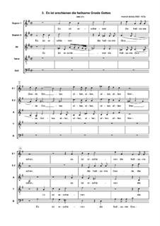 Geistliche Chormusik, Op.11: Nr.3 Es ist erschienen die heilsame Gnade Gottes, SWV 371 by Heinrich Schütz