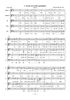 Geistliche Chormusik, Op.11: Nr.4 Verleih uns Frieden genädiglich, SWV 372 by Heinrich Schütz