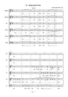 Geistliche Chormusik, Op.11: Nr.23 Selig sind die Toten, SWV 391 by Heinrich Schütz