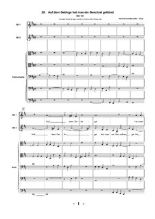 Geistliche Chormusik, Op.11: Nr.28 Auf dem Gebirge hat man ein Geschrei gehöret, SWV 396  by Heinrich Schütz