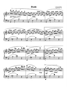 Etude in A Minor, Op.58 No.14: estudo em A maior by Ludvig Schytte