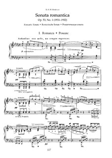 Two Sonatas for Piano, Op.53: No.1 Romantic Sonata, Movement I by Nikolai Medtner