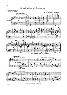Three Pieces for Piano, Op.28: No.1 Introduction et Pastorale by William Sterndale Bennett