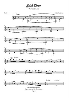 Irish theme: Irish theme by Alain Lefebure