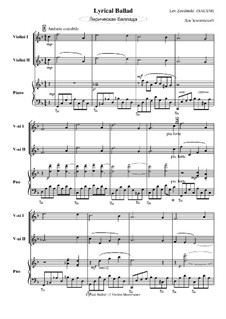 Lyrical Ballad: partitura completa by Lev Zemlinski