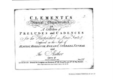 Preludes and Cadences, Op.19: para um único musico (Editado por H. Bulow) by Muzio Clementi