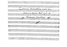 Concerto for Mandolin, Two Violins and Basso Continuo: partes by Domenico Caudioso