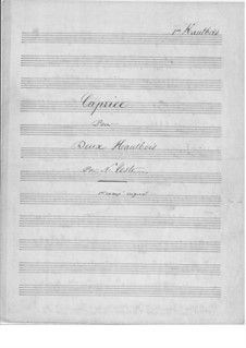 Caprice for Two Oboes: Caprice for Two Oboes by Napoléon Coste