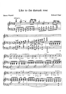 Seven Songs: Partitura Piano-vocal by Edward Elgar
