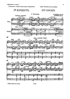 Concerto for Piano and Orchestra No.2 in C Minor, Op.50: Versão para dois pianos de quatro mãos by Nikolai Medtner