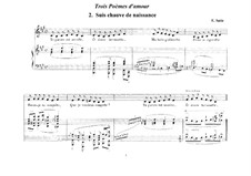 Trois poèmes d'amour: No.2 Suis chauve de naissance by Erik Satie