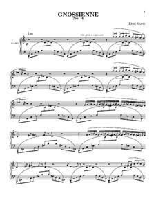 No.4: Para Piano by Erik Satie