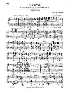 Carnival, Op.9: No.1-4 by Robert Schumann