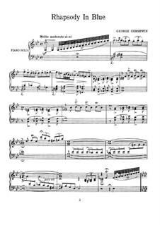 Piano version: para um único musico (Editado por H. Bulow) by George Gershwin