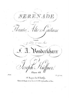 Serenade for Flute, Viola and Guitar, Op.64: Serenata para flauta, viola y guitarra by Joseph Küffner