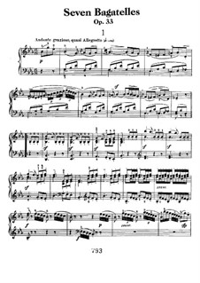 Bagatelles, Op.33: set completo by Ludwig van Beethoven