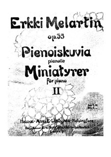 Miniatures, Op.35: Para Piano by Erkki Melartin