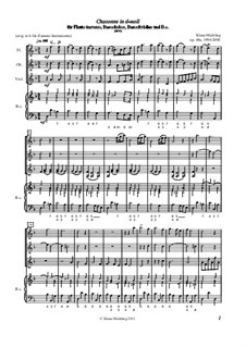 Chaconne in d-moll für Traversflöte, Barockoboe, Barockvioline und B.c., Op.60a: Chaconne in d-moll für Traversflöte, Barockoboe, Barockvioline und B.c. by Klaus Miehling