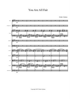 You Are All Fair: partitura completa by Esther Upham-Aluoch