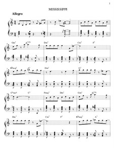 Mississippi: Para Piano by Edward Kalendar