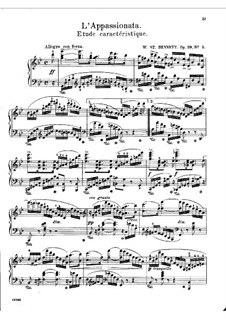 Two Etudes, Op.29: No.2 L'Appassionata by William Sterndale Bennett