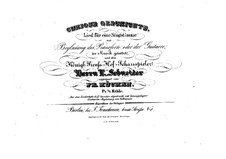 Curiose Geschichte for Voice and Piano (or Guitar): Curiose Geschichte for Voice and Piano (or Guitar) by Friedrich Wilhelm Kücken