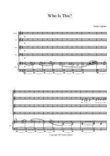 Who is This?: Partitura Piano-vocal by Esther Upham-Aluoch