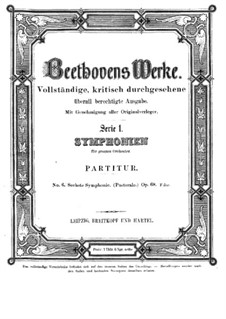 Complete Symphony: Partitura completa by Ludwig van Beethoven