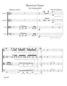 Humorous Tango: para quartetos de cordas by Edward Kalendar