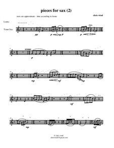 Pieces for sax: (2) with Loons by Chris Wind