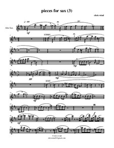 Pieces for sax: (3) by Chris Wind